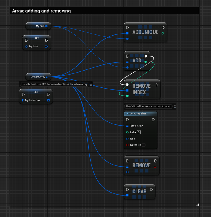 Array - adding and removing